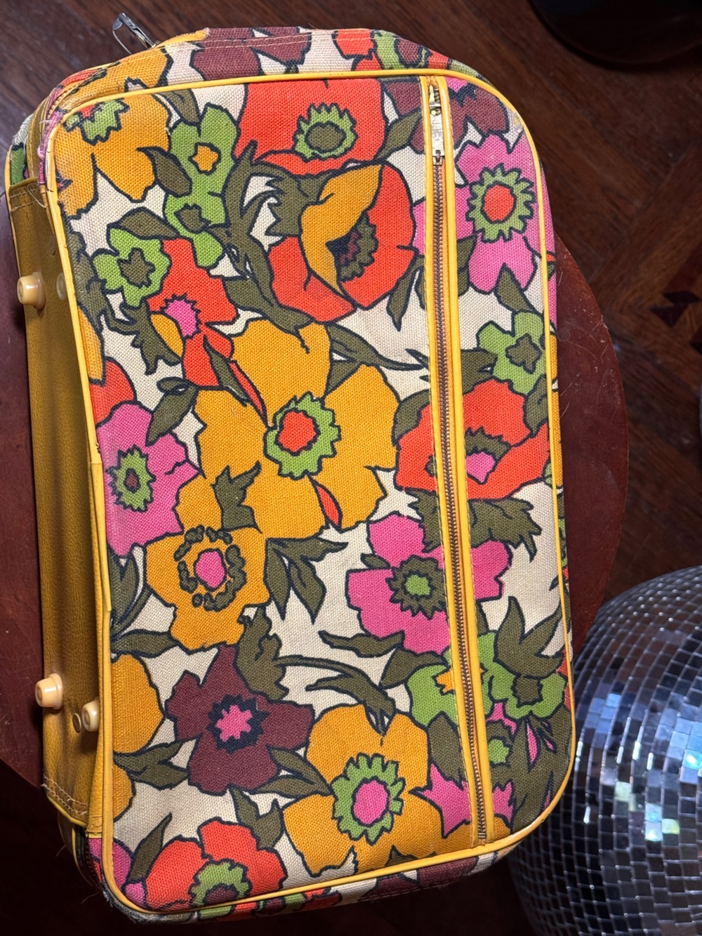 Vintage Floral Suitcase